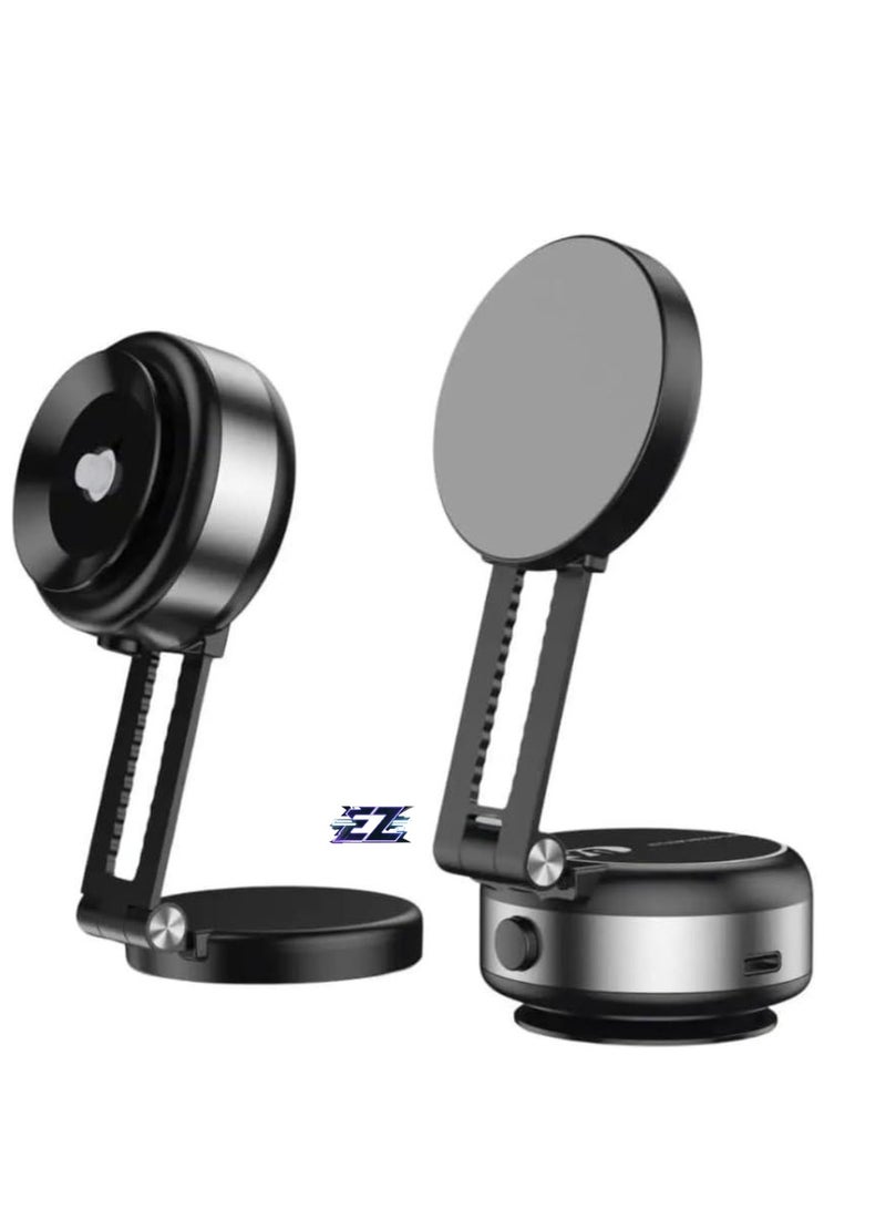ELTRAZONE Magnetic Double-Sided Foldable Phone Holder, Suction Cup, Adjustable Angle, Scratch-Free Silicone, Multi-Purpose | Universal Compatibility for iPhone & Android Devices - Image 1