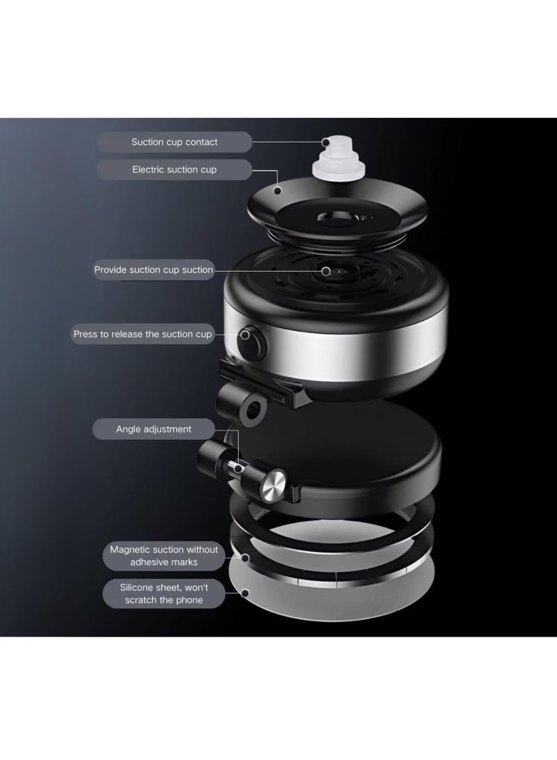 ELTRAZONE Magnetic Double-Sided Foldable Phone Holder, Suction Cup, Adjustable Angle, Scratch-Free Silicone, Multi-Purpose | Universal Compatibility for iPhone & Android Devices - Image 5