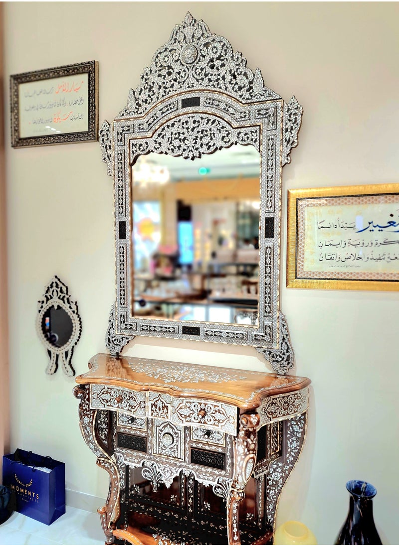 ماركة غير محددة - كونسول فاخر مصنوع يدويا من اجود انواع خشب الجوز و الصدف البحري - Image 1