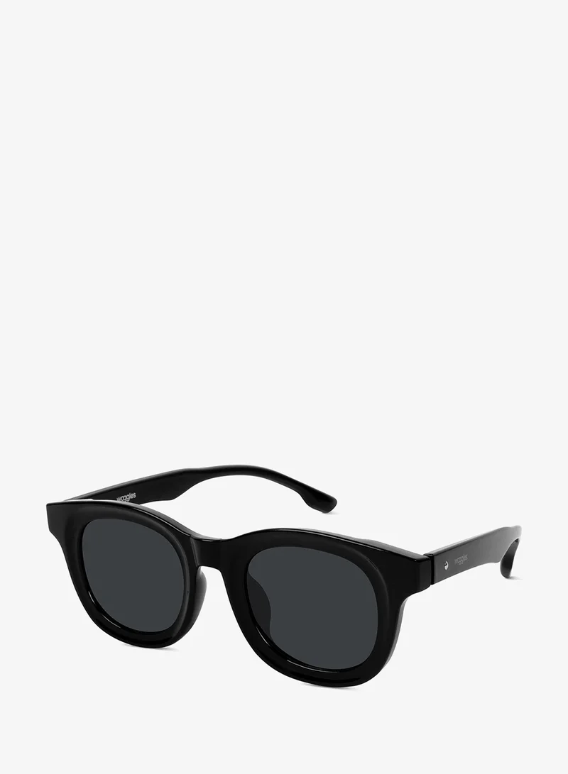 Woggles Designer Black Wayfarer Sunglasses| Men & Women| 100% Uv Protection
