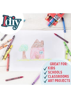 SCS Direct IDIY Individually Packaged Wrapped Boxes Wax Crayons (20 Packs, 24 colors, 480 pc total) -ASTM Safety Tested, For Kids, Teachers, Bulk Art Classrooms Classpack, Back To School Supplies, Craft Project  - Image 3