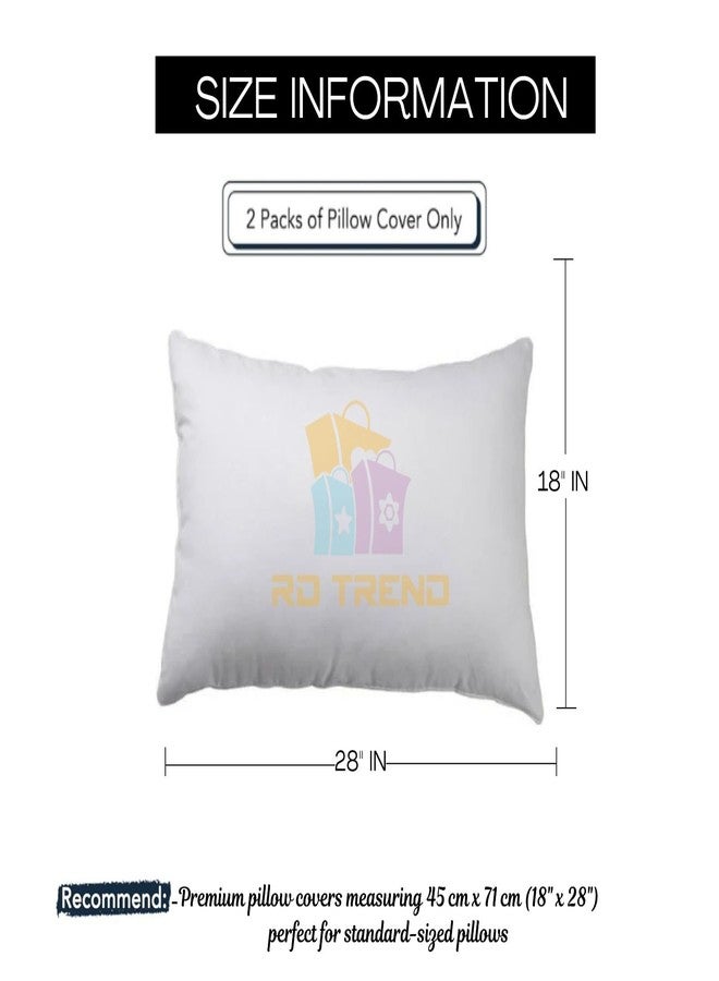 RD TREND® Presents Velvet 250 GSM Pillow Cover Set of 2 with Zipper,Size -18" x 28" Inches (45x71 Cm) (Gold) - Image 3