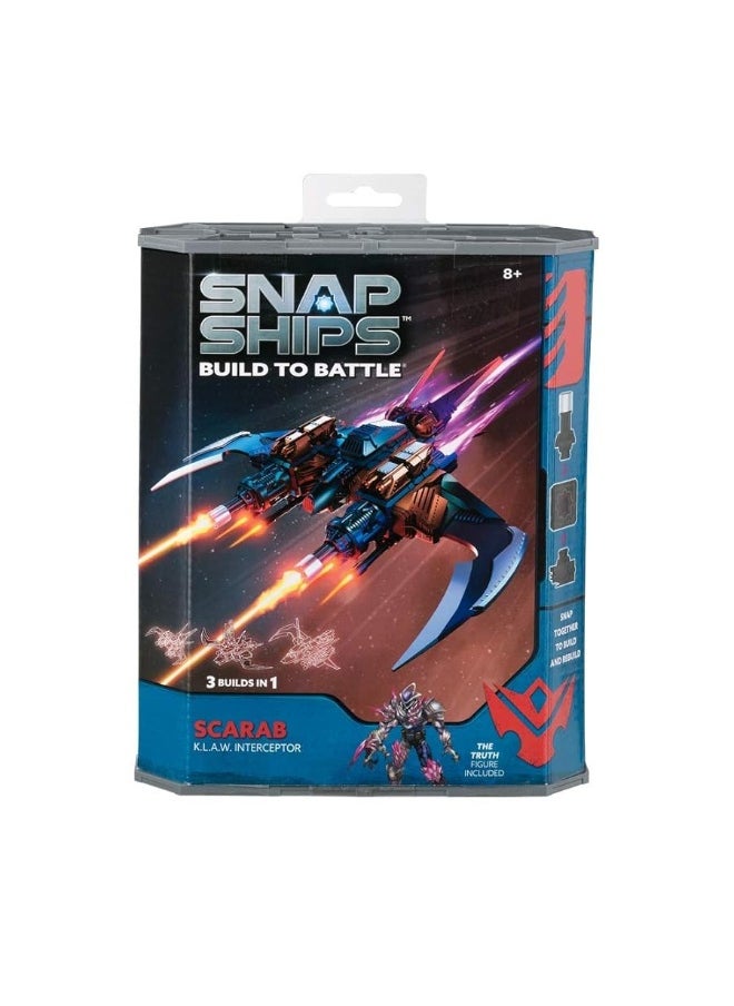 Scarab K.L.A.W. Interceptor - Construction Toy for Custom Building and Battle Play - Ages 8+
