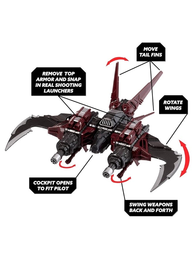 SNAP SHIPS Scarab K.L.A.W. Interceptor - Construction Toy for Custom Building and Battle Play - Ages 8+  - Image 2