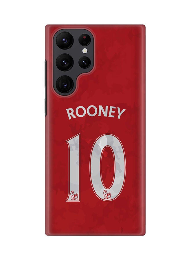 Stylizedd Case for Samsung Galaxy S22 Ultra 5G Snap Case Slim Snap Classic Series Shield Matte Finish Print - Rooney Jersey