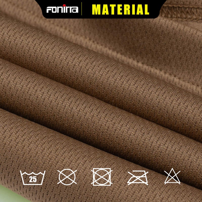 FONIRRA Long Sleeve Safety T Shirt Reflective High Visibility Construction Work Shirts ANSI Class 3 for Men(Khaki,XL) - Image 4
