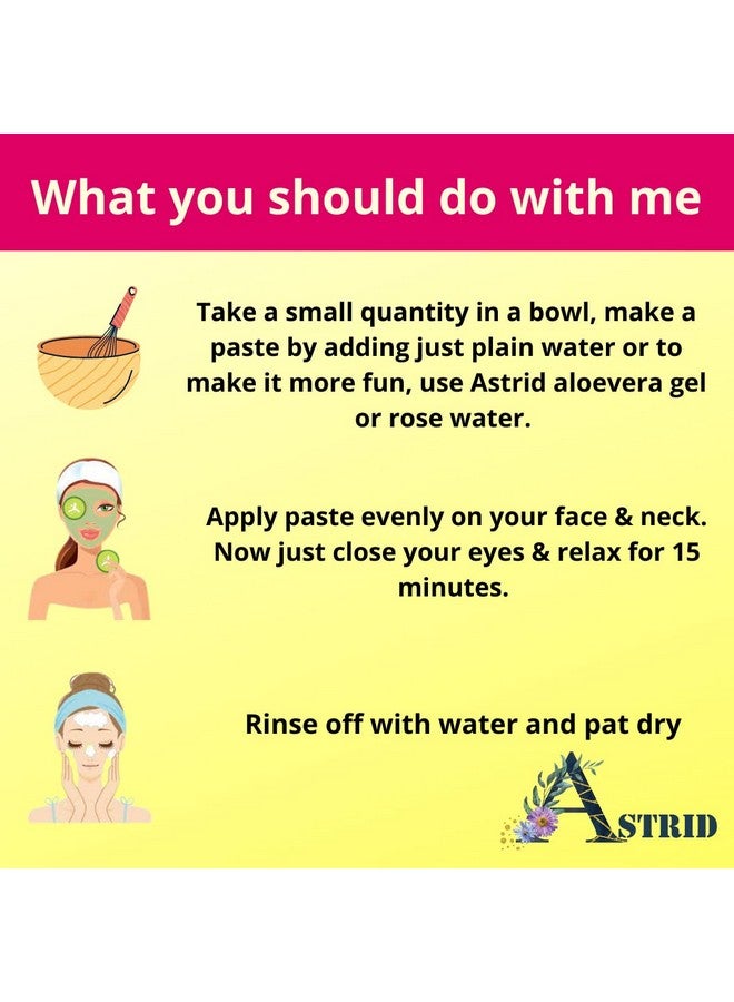 Aster Ubtan Powder (50 g) - Face Pack Powder for Acne, Dull Skin & Dark Spots, Makes Skin Soft & Supple - 100% Pure & Natural - Image 5