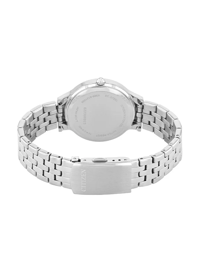 CITIZEN Women's Stainless Steel Strap Quartz Day & Date Watch ED8180-52X - 33 mm
