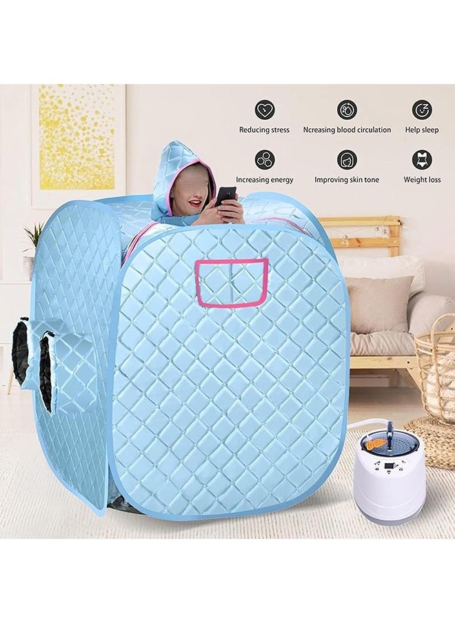 Arabest Two Person Sauna,Saunas Box,Portable Folding Steam Home,Personal Tent Spa Room,Sauna Generator Cabin Box with Steamer for Household Weight Loss  - Image 3