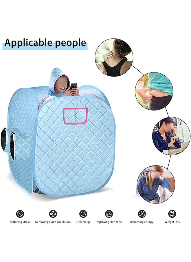 Arabest Two Person Sauna,Saunas Box,Portable Folding Steam Home,Personal Tent Spa Room,Sauna Generator Cabin Box with Steamer for Household Weight Loss  - Image 2