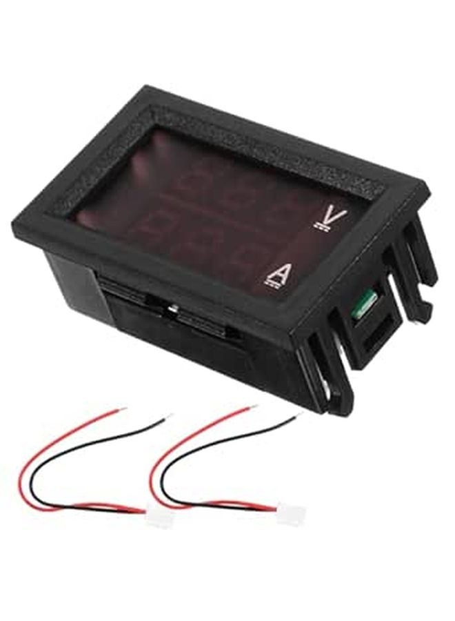 Digital Multimeter 10A Car Battery Tester Voltage Ammeter LED Display Random Color - Image 1