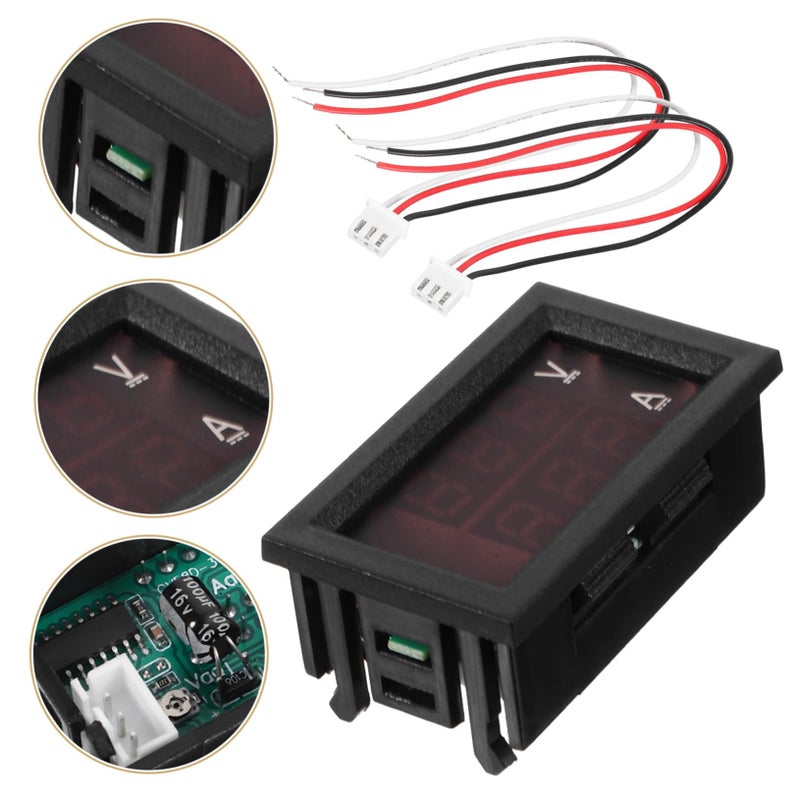 Digital Multimeter 10A Car Battery Tester Voltage Ammeter LED Display Random Color - Image 4