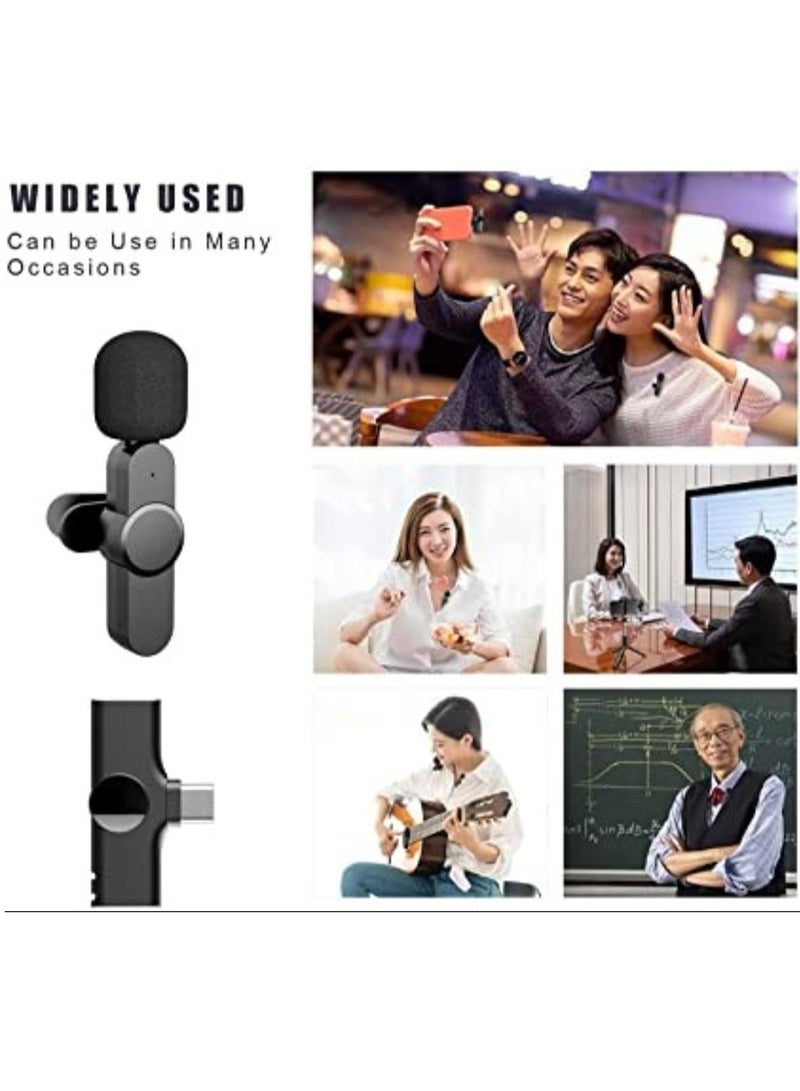 2 in 1 iphone or type-c Wireless Lavalier Microphone For IPhone, Plug Play, Portable Audio Video Recording Mic for Youtube, Live Stream, Vlog, Interview, Laptops PC  - Image 2