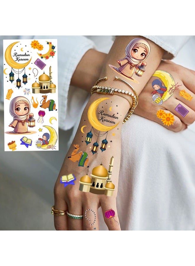Mehendi Stickers Henna Mehendi stencil Tattoo Sticker for Hands Temporary Waterproof Mehndi Tattoo Body Art for Women & Girls - Image 1