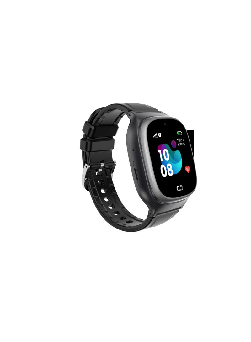 SKT Shiketro TD45 Kids Smartwatch with GPS, Wi-Fi, Video Calls, SOS, IP67 Waterproof, Camera, Tracker, Location Phone (black) - Image 4