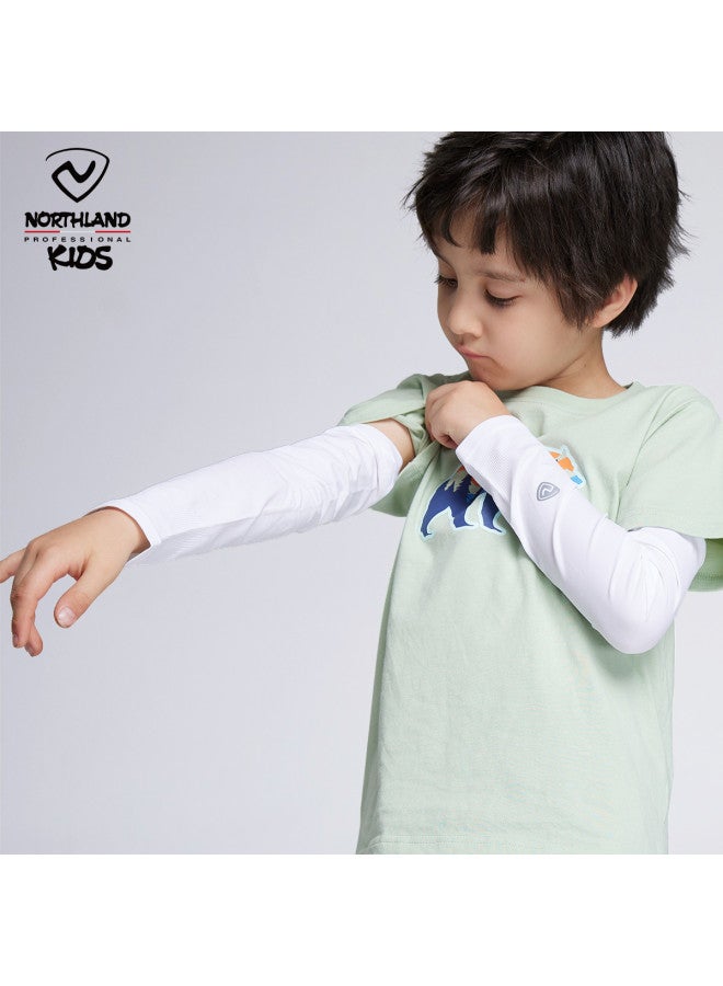 NorthLand Kids Arm Sleeves - Large Size Cooling Bamboo Fiber Uv Protection Sunscreen Sleeves For Outdoor Cycling & Sports - Image 4