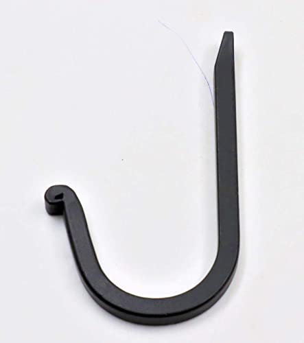 THDC Single Prong Wrought Iron Hooks, Vintage Hand Forged Iron Curved Metal Fastener Decorative Colonial Wall Décor, Heavy Duty Wall Hooks, Hangers for Keys, Coats, Robe, Bags, Home, Kitchen (2) - Image 5