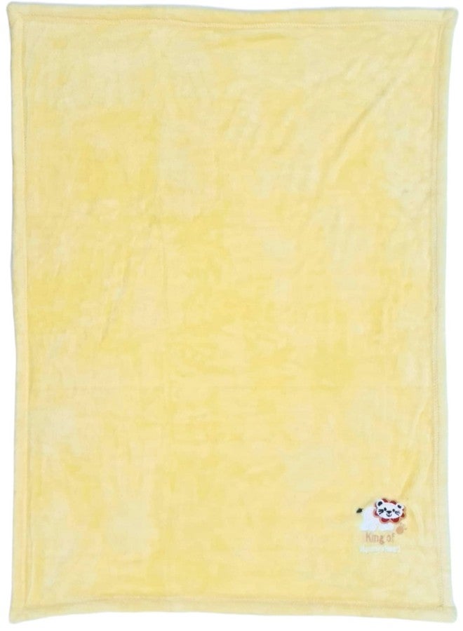 First Kick Baby Coral Flannel Polyester Bath Towel New Born Pack of Soft Bath Towel Wrapper for Baby Boys and Baby Girls 100 cm x 80 cm, 0-36 Months Set of 1 Pieces - Image 4