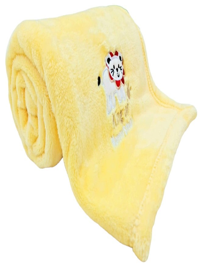 First Kick Baby Coral Flannel Polyester Bath Towel New Born Pack of Soft Bath Towel Wrapper for Baby Boys and Baby Girls 100 cm x 80 cm, 0-36 Months Set of 1 Pieces - Image 1