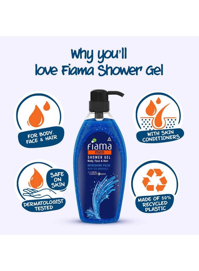 Fiama Men Shower Gel Refreshing Pulse Body Wash With Skin Conditioners For Refreshed Skin, 895 Ml Bottle - Image 4