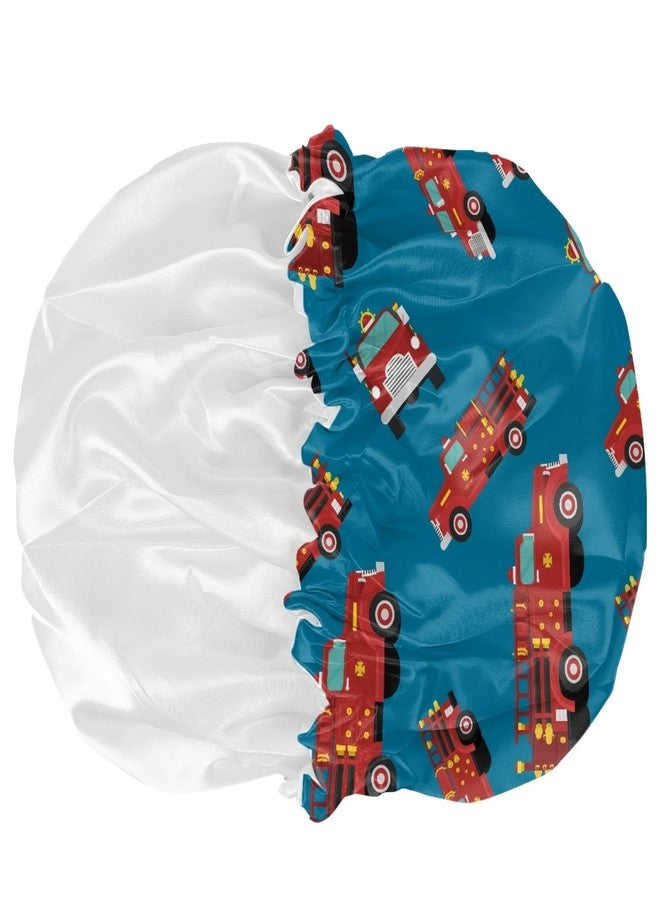 Babrukda Cars Print Kids Satin Sleep Cap, Elastic Adjustable Band Hat Night Sleeping Head Cover for Hair Protecte Satin Bonnet Beanie Hat for Girls Boys Toddler Baby - Image 5
