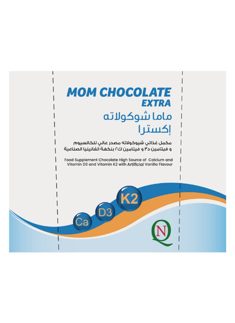 Noor AlQmar Mom Chocolate Extra Contain Calcium, Vitamin D3, Vitamin K2 - 30 Pieces  - Image 1