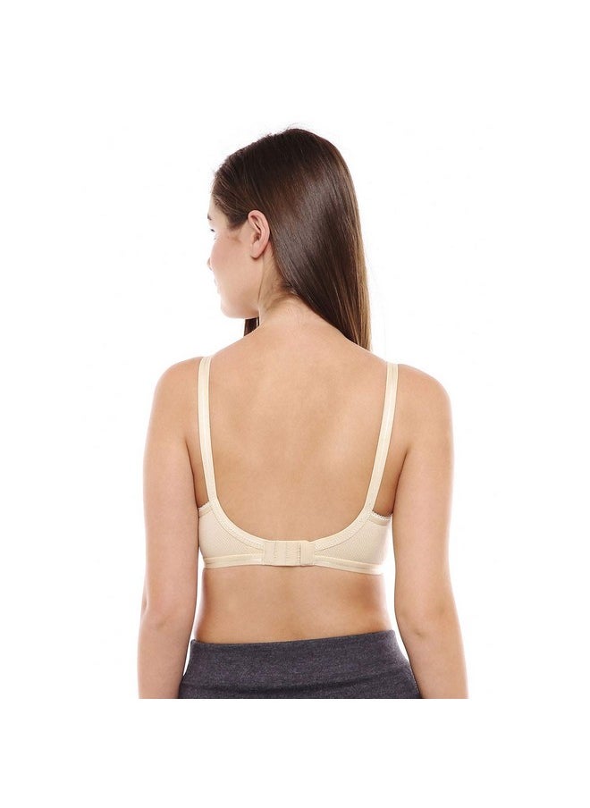 بودي كير حمالة صدر نسائية عادية من القطن غير مبطنة وغير مزودة بأسلاك من BODYCARE (E1517BSW(BCD)-36D_أسود وأبيض_36)  - Image 2