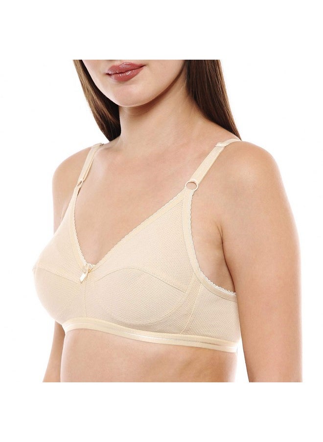بودي كير حمالة صدر نسائية عادية من القطن غير مبطنة وغير مزودة بأسلاك من BODYCARE (E1517BSW(BCD)-36D_أسود وأبيض_36)  - Image 4
