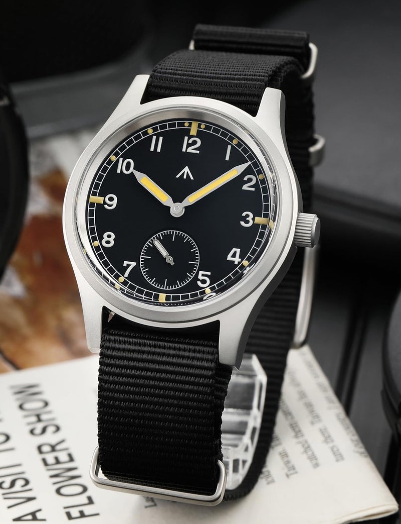 TACTICAL FROG Militado D12 V2 Military Mens Watch VD78 Quartz Sapphire Crystal C3 Luminous 36mm Dial Military-Style Dress Watches, 100M Waterproof - Image 2