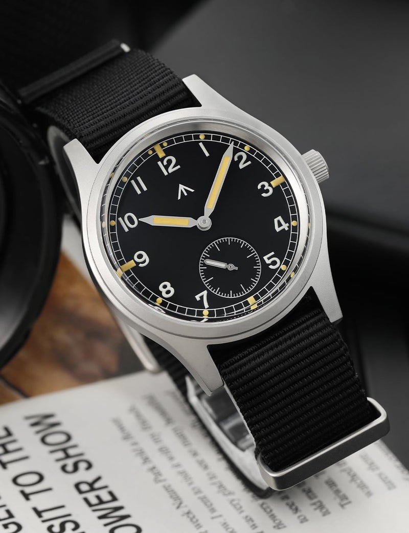 TACTICAL FROG Militado D12 V2 Military Mens Watch VD78 Quartz Sapphire Crystal C3 Luminous 36mm Dial Military-Style Dress Watches, 100M Waterproof - Image 3