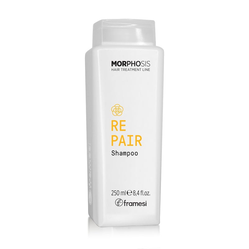 FRAMESI Morphosis Repair Shampoo 8.4 fl oz, Moisturizes and Strengthens Hair, Natural Ingredients, Color Safe - Image 1