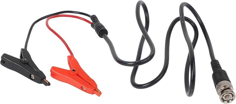 BNC Male to Kelvin Clip Probe 110cm Coaxial Test Cable with Alligator Clips Brass Nickel Plated Connectors - Image 5