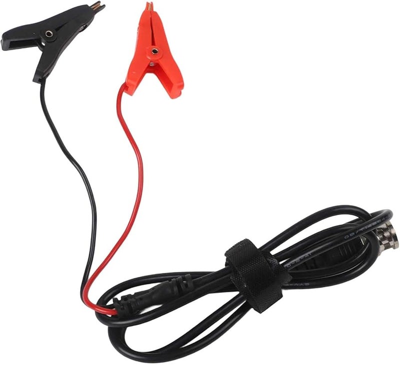 BNC Male to Kelvin Clip Probe 110cm Coaxial Test Cable with Alligator Clips Brass Nickel Plated Connectors - Image 4