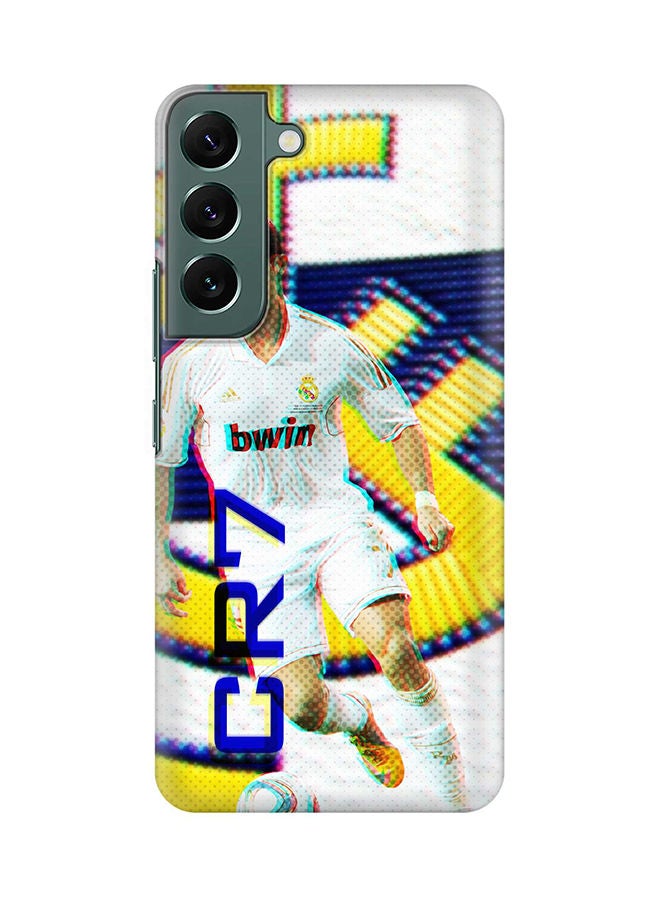 Stylizedd Case for Samsung Galaxy S22 5G Slim Snap Classic Series Shield Matte Finish Print - CR7 Real Madrid - Image 1