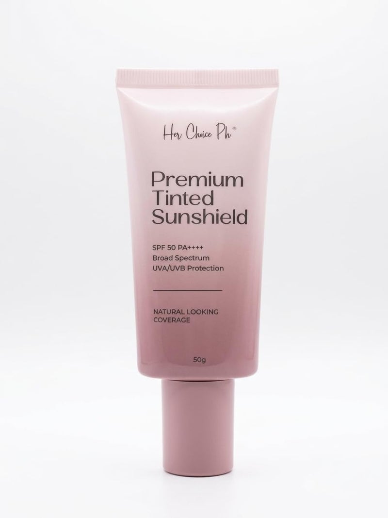 Her Choice Ph Premium Tinted Sunshield SPF 50 PA++++, 50g - Image 1