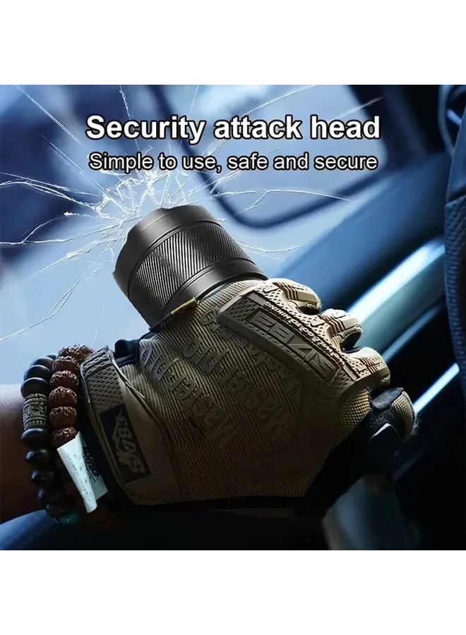 6000mAh USB C Rechargeable Flashlight Power Bank 9 Modes Heavy Duty Aluminum Alloy 1pc - Image 3