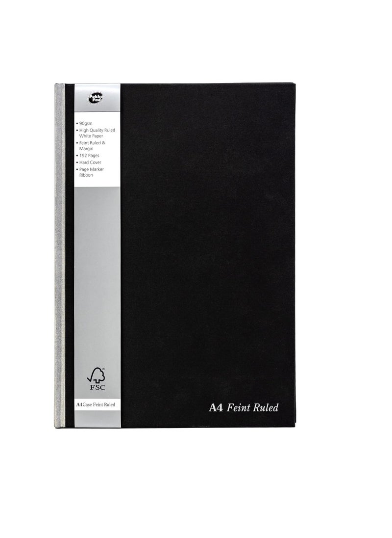 1 Pukka Pad Black Linen Casebound A4 Pad – Pack of 1 Hardback Notebooks with 192 Pages of 90GSM Paper with 8mm Lines and Margin – 29.7 x 21cm, Black - pzsku/Z07961B9F34BDBA7B7392Z/45/_/1729076538/1dd689da-90c8-474f-9d42-1171f67c40d0