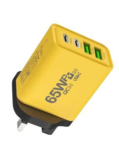 X-level 65W Type C Charger with Cable,Super Fast GaN Wall Charger with 2 PD USB C 2 QC USB A Laptop Charger,4-Port Compact Foldable UK Plug Adaptor for MacBook Air Samsung iPhone iPad Galaxy Huawei Xiaomi and More  - Image 3