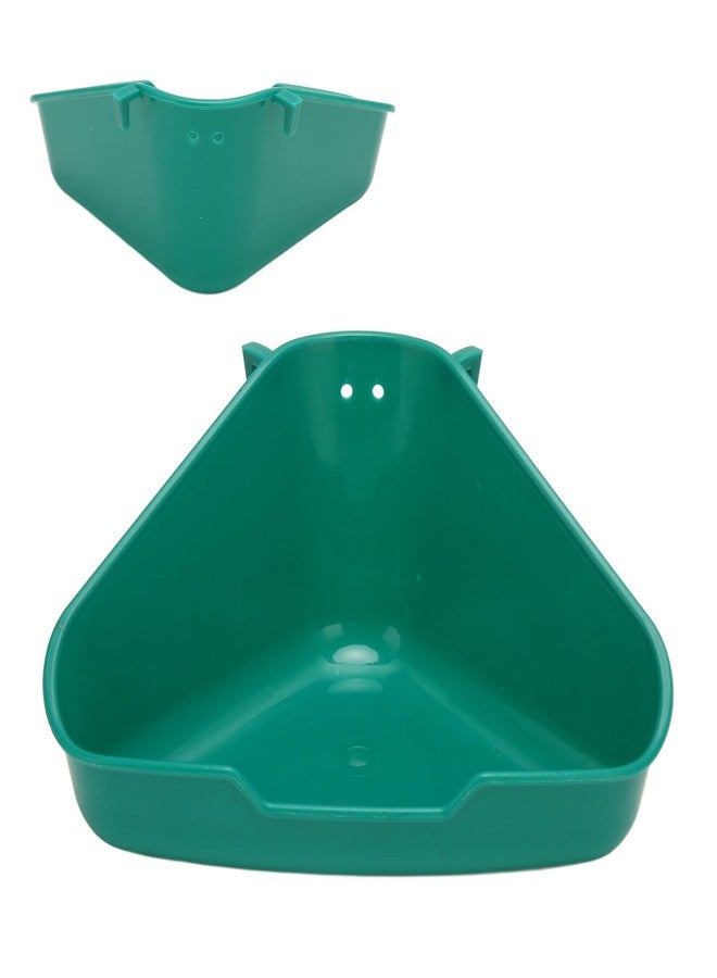 Fockety Corner Litter Pan for Ferrets, Rabbits, Rats, Guinea Pigs and Other Small Animals, Splash Proof Triangle Potty Trainer Corner Litter Bedding Box for Baby Rabbit, Chinchillas (S - Image 1