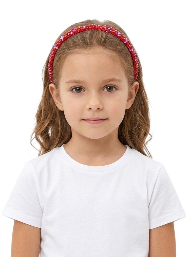 Bidani Festival Headband - Red - Image 1