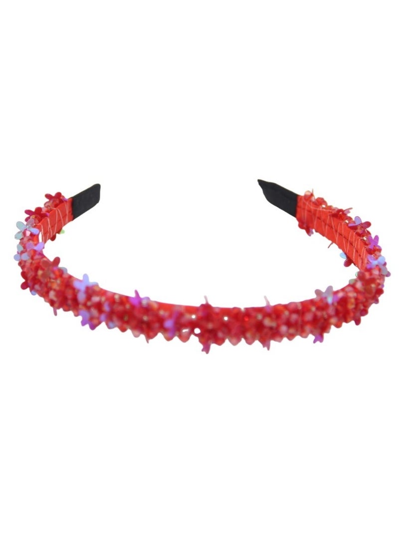 Bidani Festival Headband - Red - Image 3