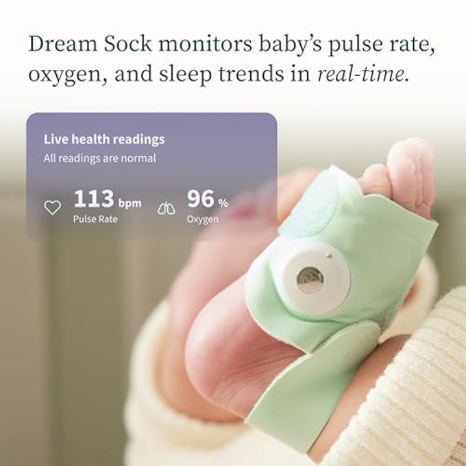 Owlet Dream Duo (Gen 2) Smart Baby Monitor Bundle  Hd Video Camera + Wearable Sock Tracks BabyS Oxygen, Heart Rate & Sleep, Mint - Image 5