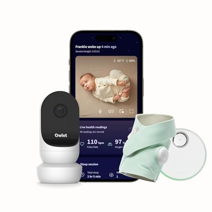 Owlet Dream Duo (Gen 2) Smart Baby Monitor Bundle  Hd Video Camera + Wearable Sock Tracks BabyS Oxygen, Heart Rate & Sleep, Mint - Image 4