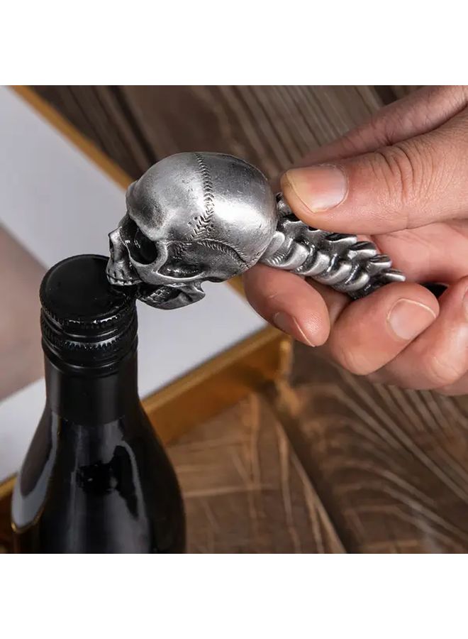 Gothic Skull Bottle Opener 4 23oz Handheld Beer Opener Halloween - Image 1
