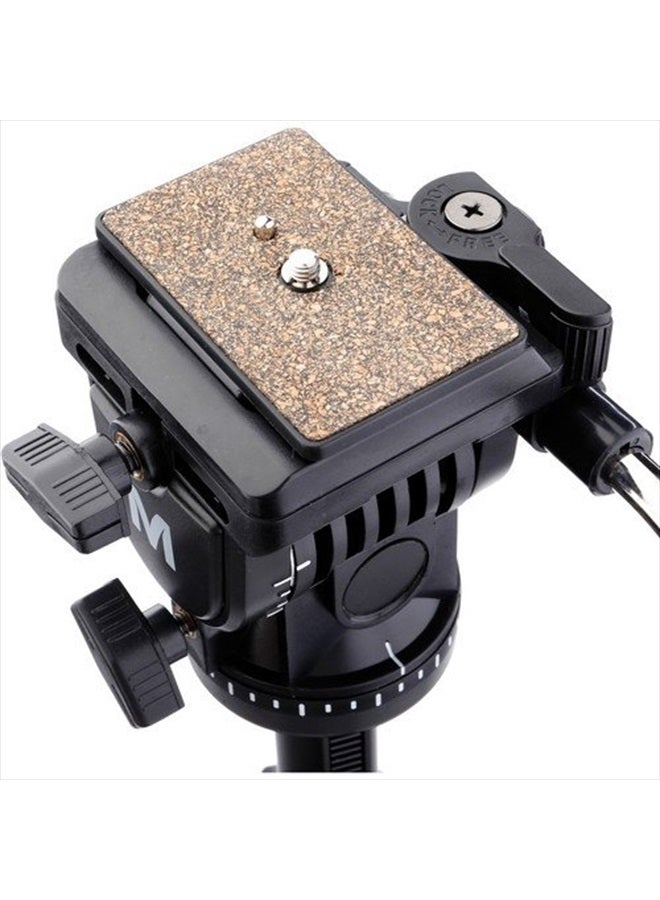 Magnus VT-300, Video Tripod System with Fluid Head, Extends to 64”, Max Load 15 lbs. Mid-Level Spreader, Replaceable Rubber Feet. Plus Quick Release plate, Pan Bar, Carry Case with Shoulder Strap - Image 2
