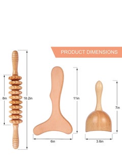 3-in-1 Professional Wood Therapy Massage Kit Anti-Cellulite Massager Wooden Swedish Cup Massage Roller Stick Contouring Board for Maderotherapia Colombiana,Body Sculpting - pzsku/Z079660780F070025D280Z/45/_/1710145321/069672cf-af47-4563-b1bd-2a268cb8c628