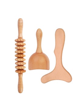 3-in-1 Professional Wood Therapy Massage Kit Anti-Cellulite Massager Wooden Swedish Cup Massage Roller Stick Contouring Board for Maderotherapia Colombiana,Body Sculpting - pzsku/Z079660780F070025D280Z/45/_/1710145321/9f7572d5-ec31-4231-bc8b-905f47cfeb44