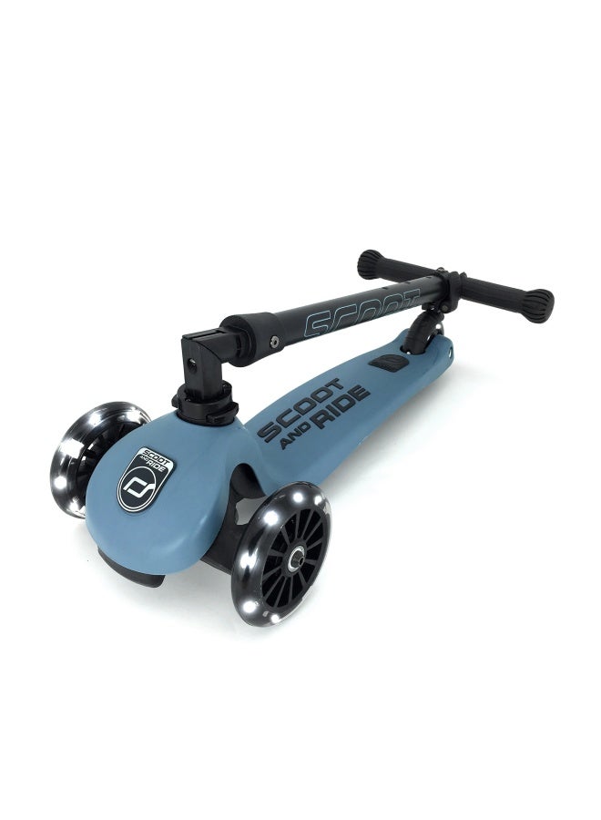 SCOOT AND RIDE Scoot & Ride Highwaykick 3 LED Steel - Image 5