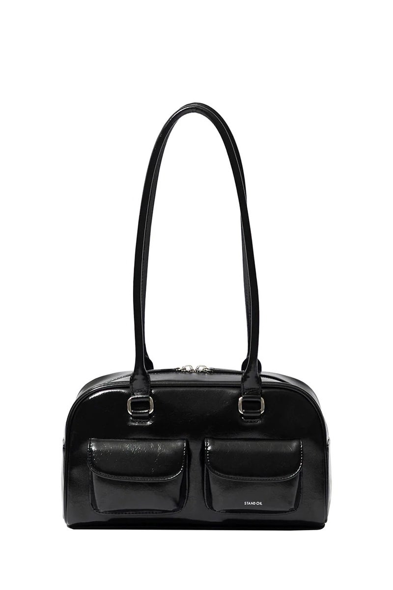 ستاند حقيبة كتف جلدية  Oil Chubby Bag - Image 1