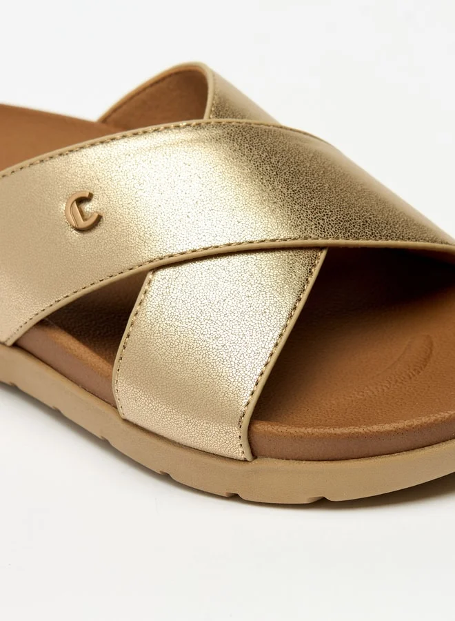 Le Confort Women's Cross Strap Slip-On Flatform Sandals
